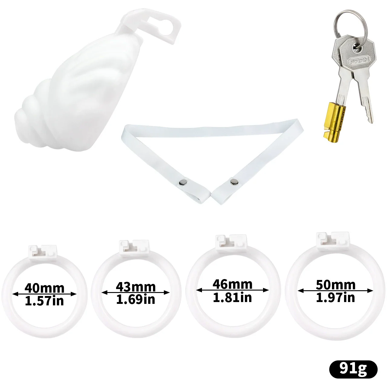 Shell Shaped Chastity Cage - Image 6