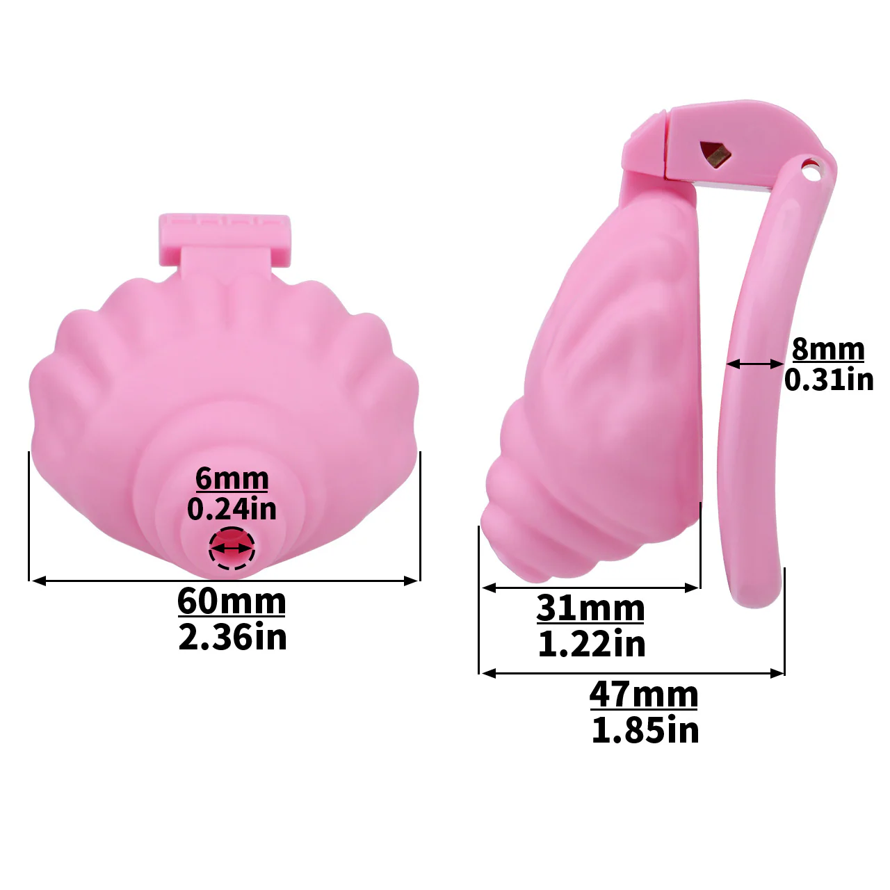 Shell Shaped Chastity Cage - Image 8
