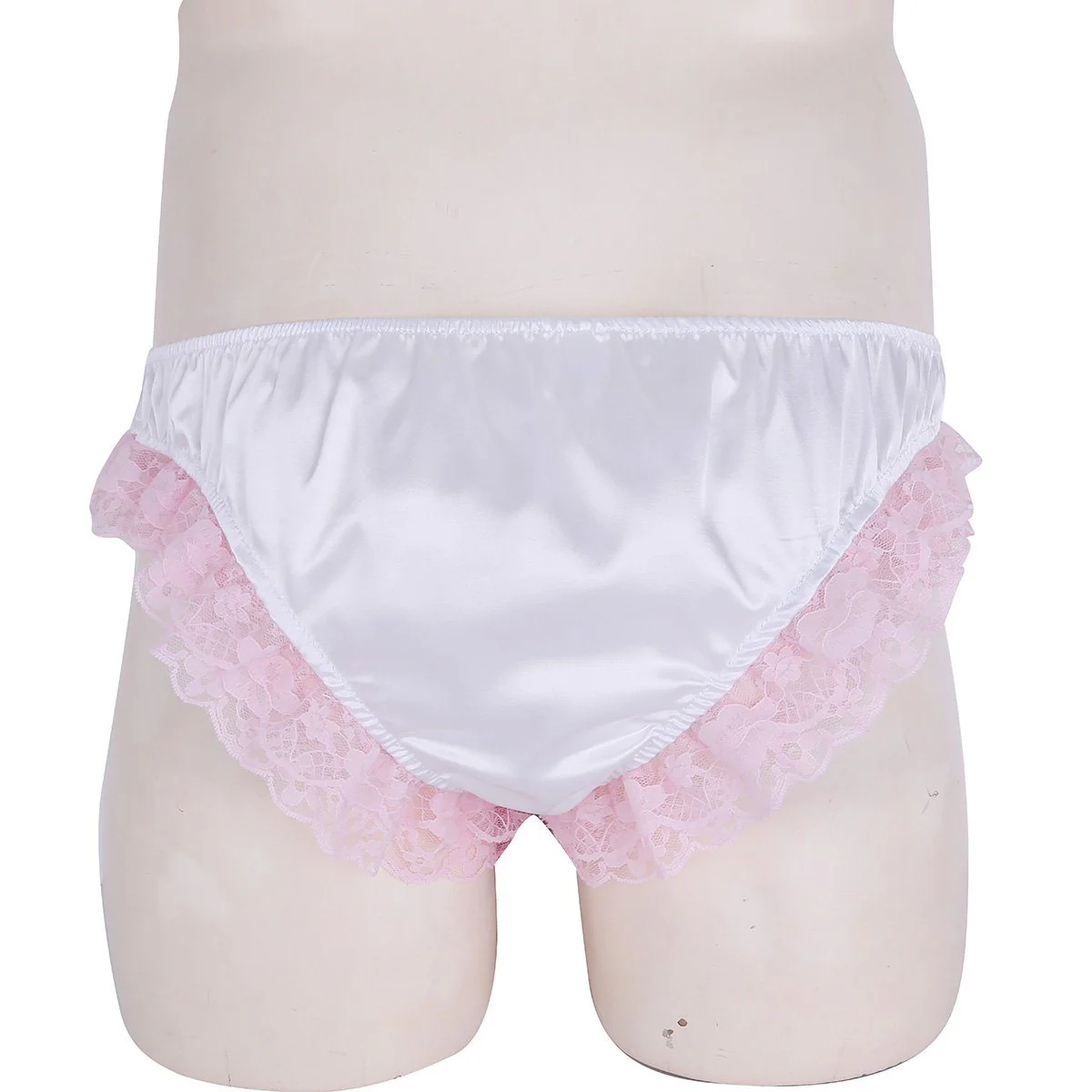 Shiny Ruffles Floral Lace with Bowknots Briefs - Image 6