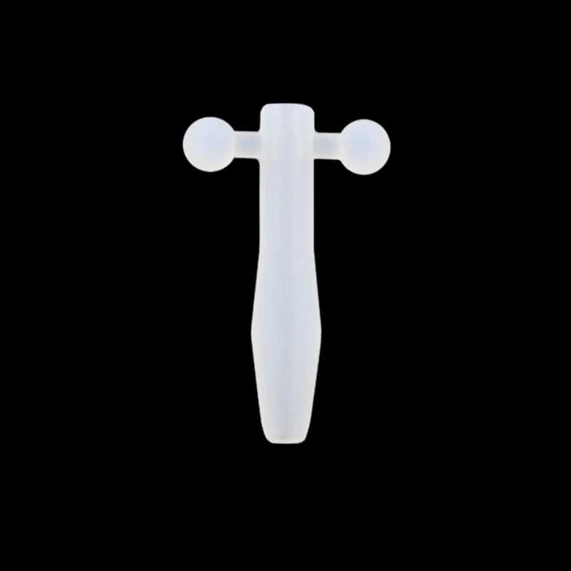 Short Hollow Silicone Penis Plug 1.81 Inches Long - Image 3