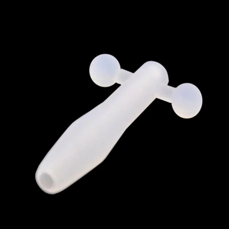 Short Hollow Silicone Penis Plug 1.81 Inches Long - Image 4