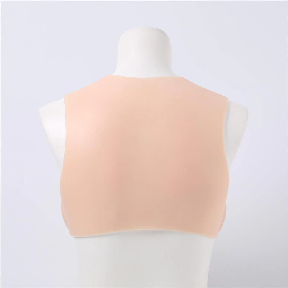 Short Round Neck Half Body Solid Breast Forms - Image 4