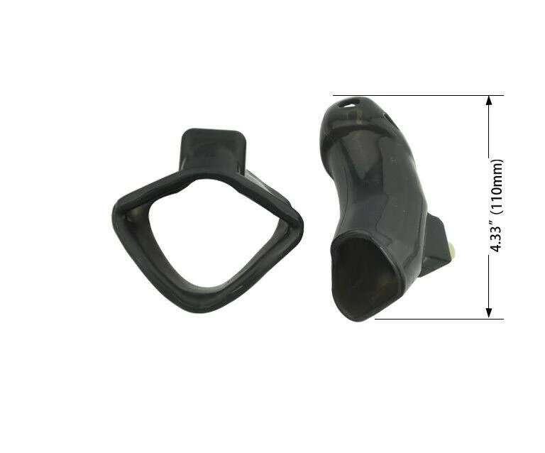Silicone Chastity Cage 4.33 inches long - Image 5