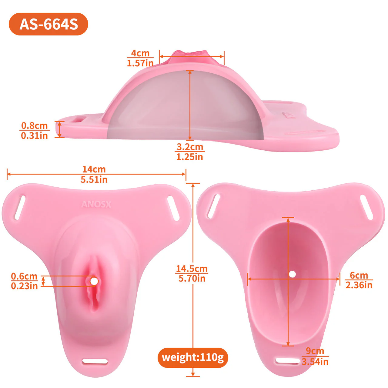 Silicone Chastity Cage with Belt - Image 11