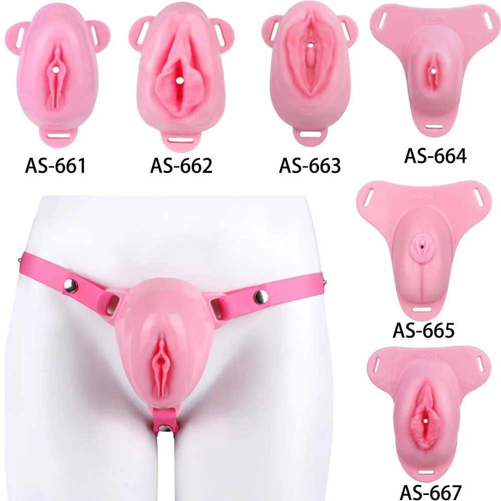 Silicone Chastity Cage with Belt - Image 12