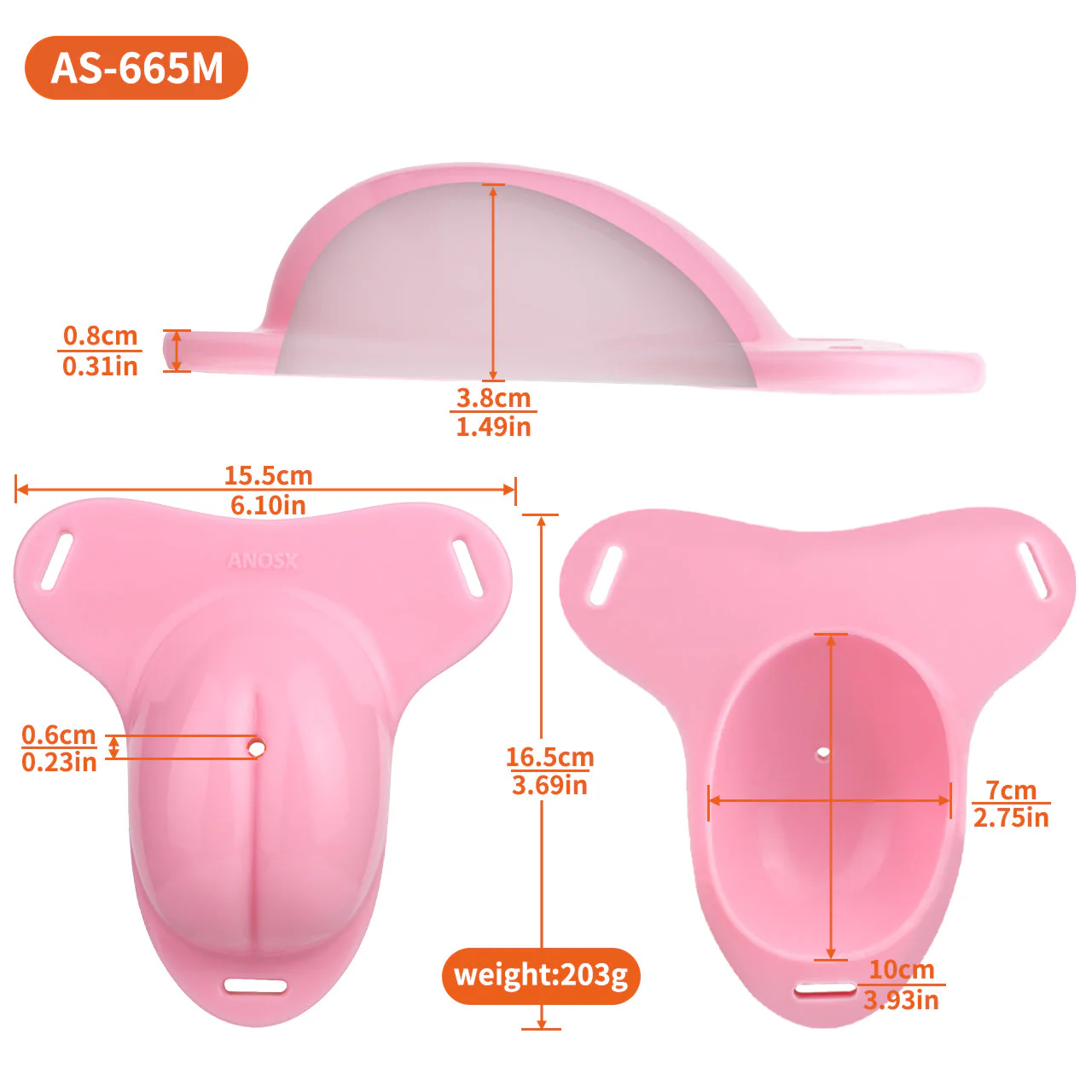 Silicone Chastity Cage with Belt - Image 14