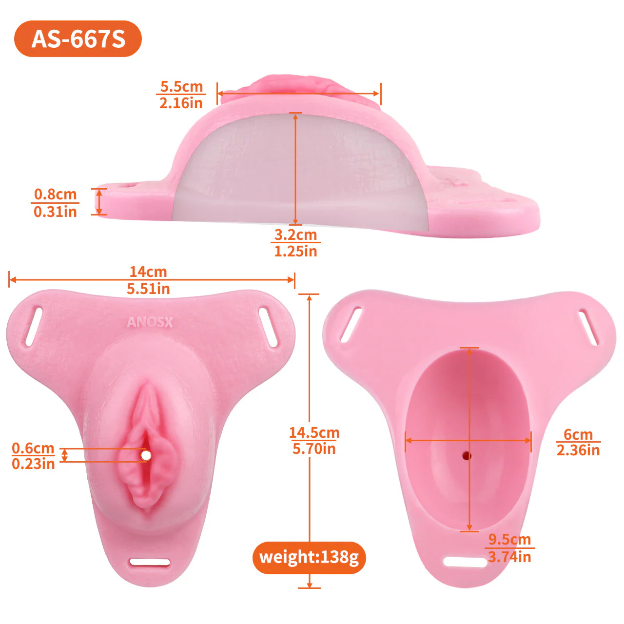Silicone Chastity Cage with Belt - Image 17