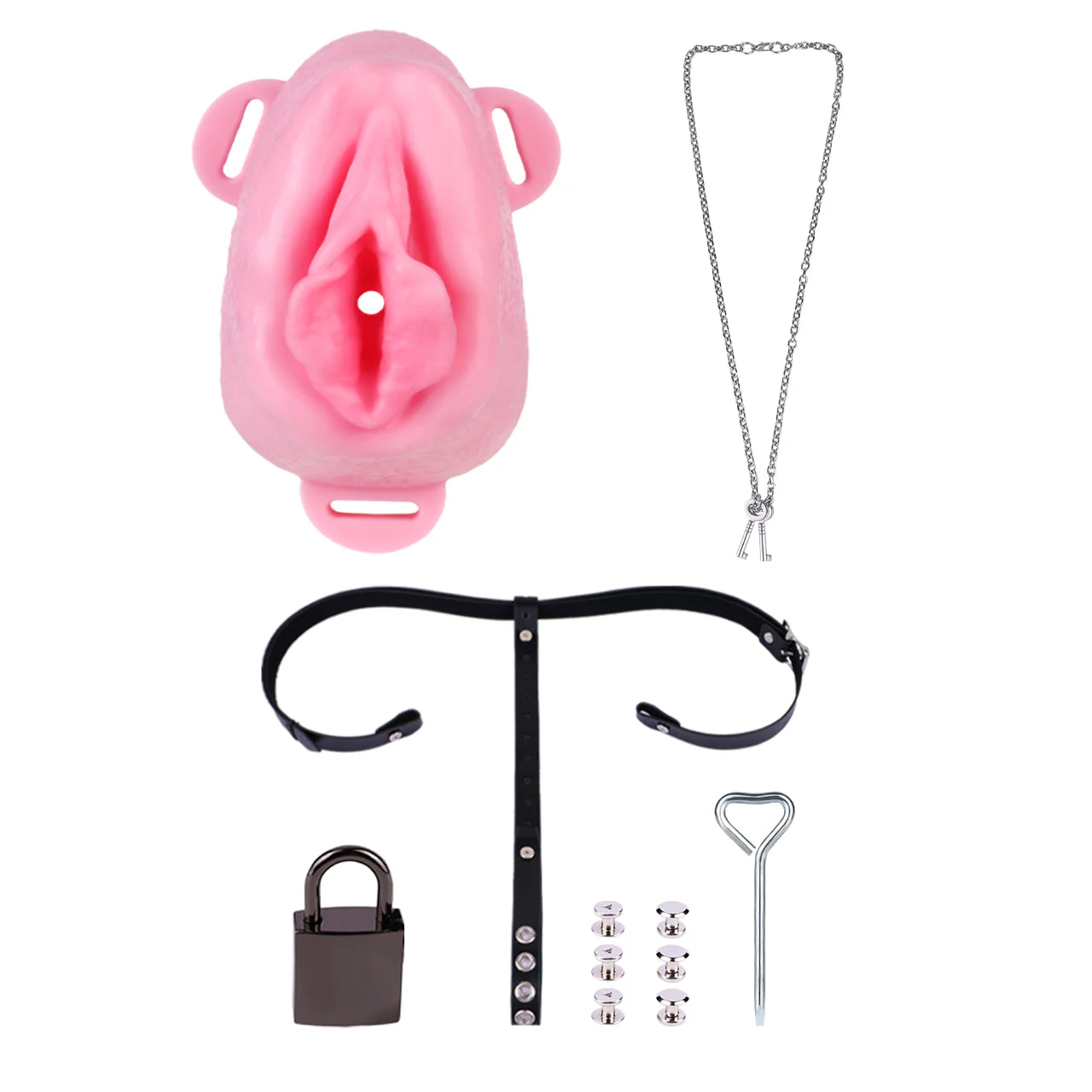 Silicone Chastity Cage with Belt - Image 18