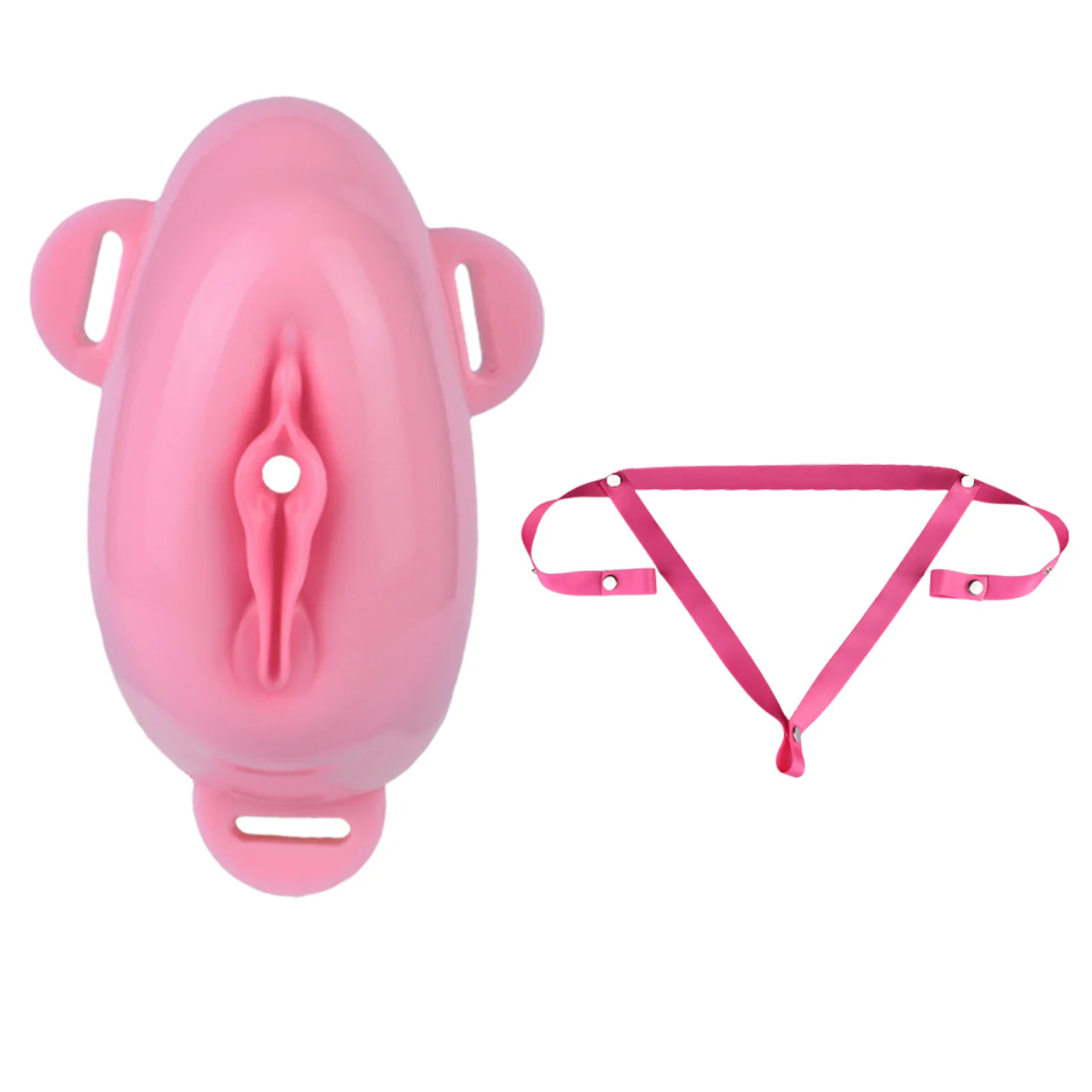 Silicone Chastity Cage with Belt - Image 4