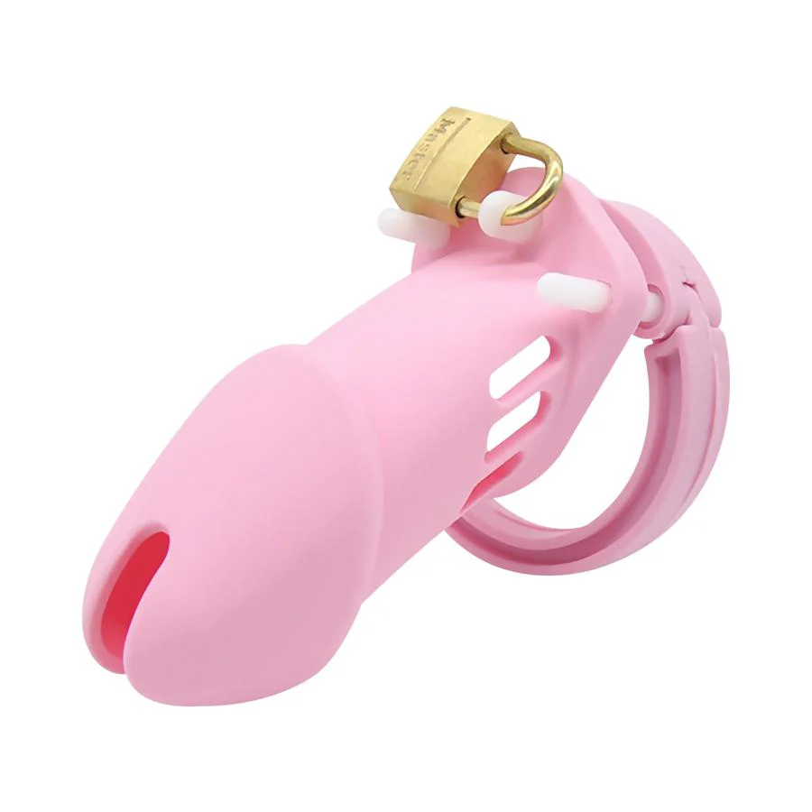 Silicone Sissy Male Chastity Device 2.76 inches and 3.74 inches long - Image 7