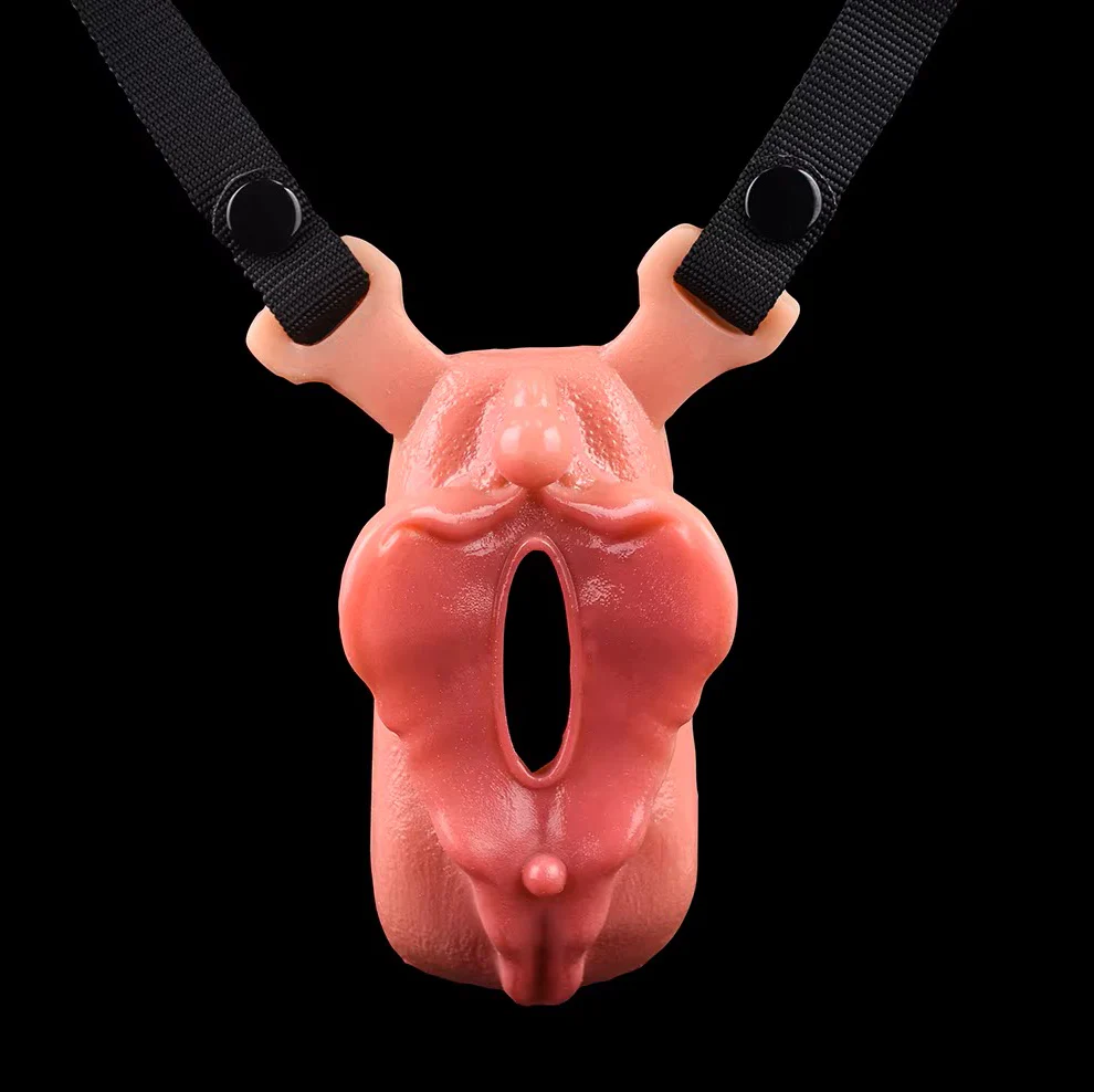 Silicone Sissy Chastity Toy with Belt - Image 5