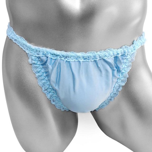 Sissy Pouch Panties Ruffles Lace Briefs Underwear - Image 7