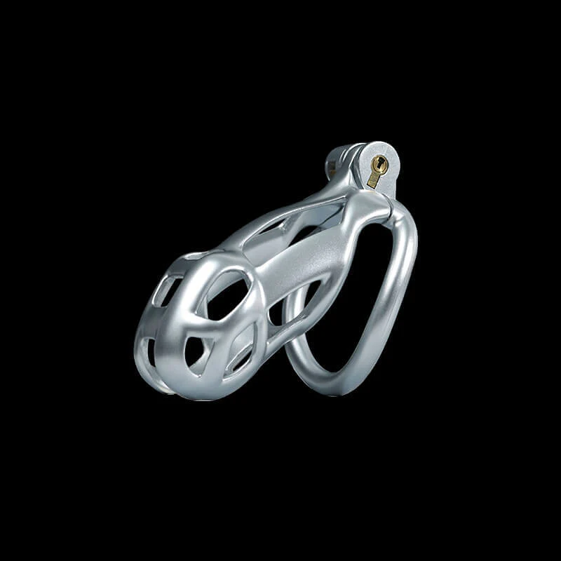 Silver Cobra Chastity Cage Kit 1.77 To 4.13 Inches Long - Image 5