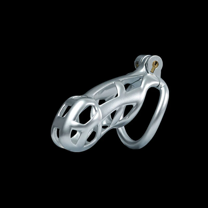 Silver Cobra Chastity Cage Kit 1.77 To 4.13 Inches Long - Image 6
