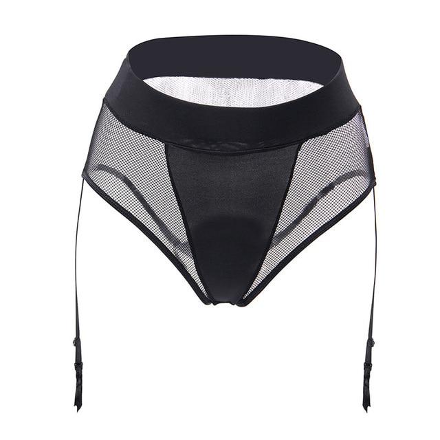 Sissy Mila Mesh Garter Belt - Image 7