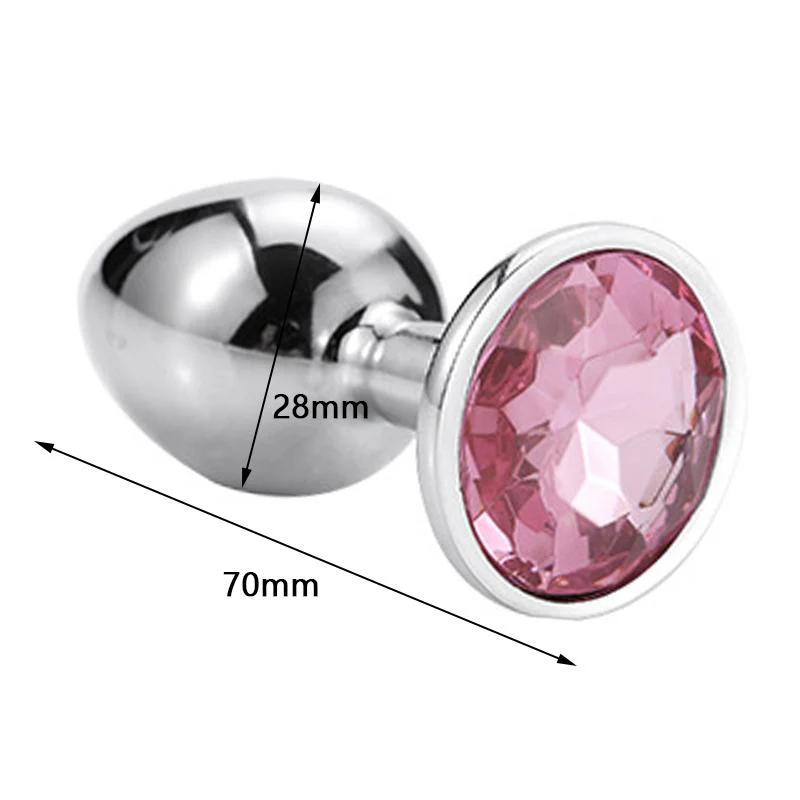 Sissy Anal Dilator Jeweled Butt Plug - Image 3