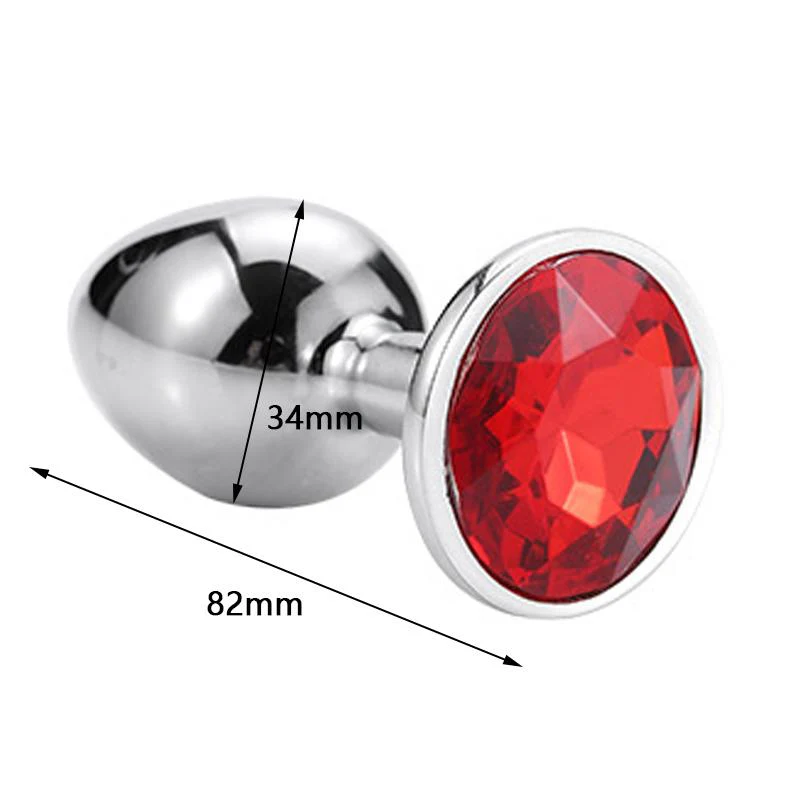 Sissy Anal Dilator Jeweled Butt Plug - Image 6
