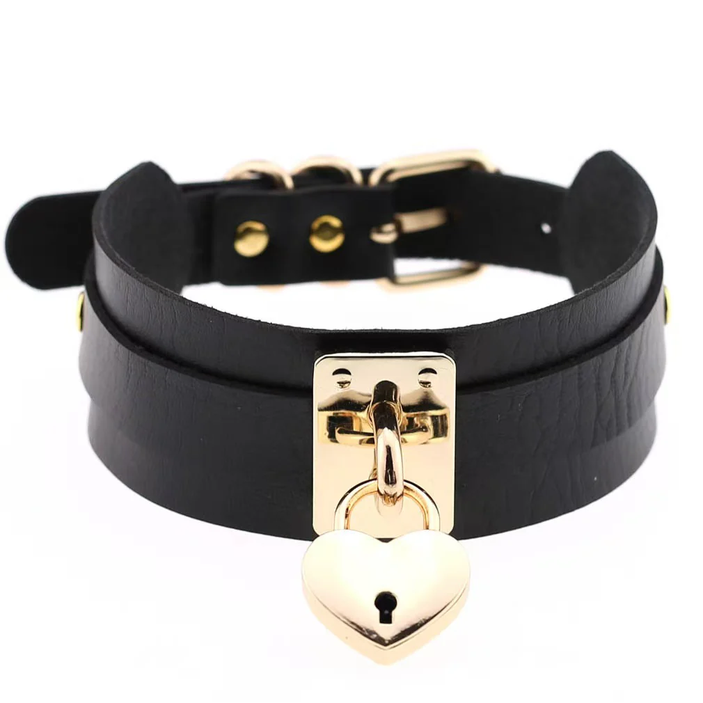 Sissy Choker w/ Heart Shaped Lock - Image 2