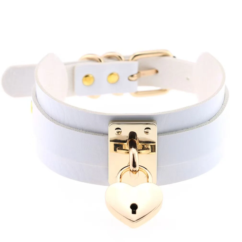 Sissy Choker w/ Heart Shaped Lock - Image 4