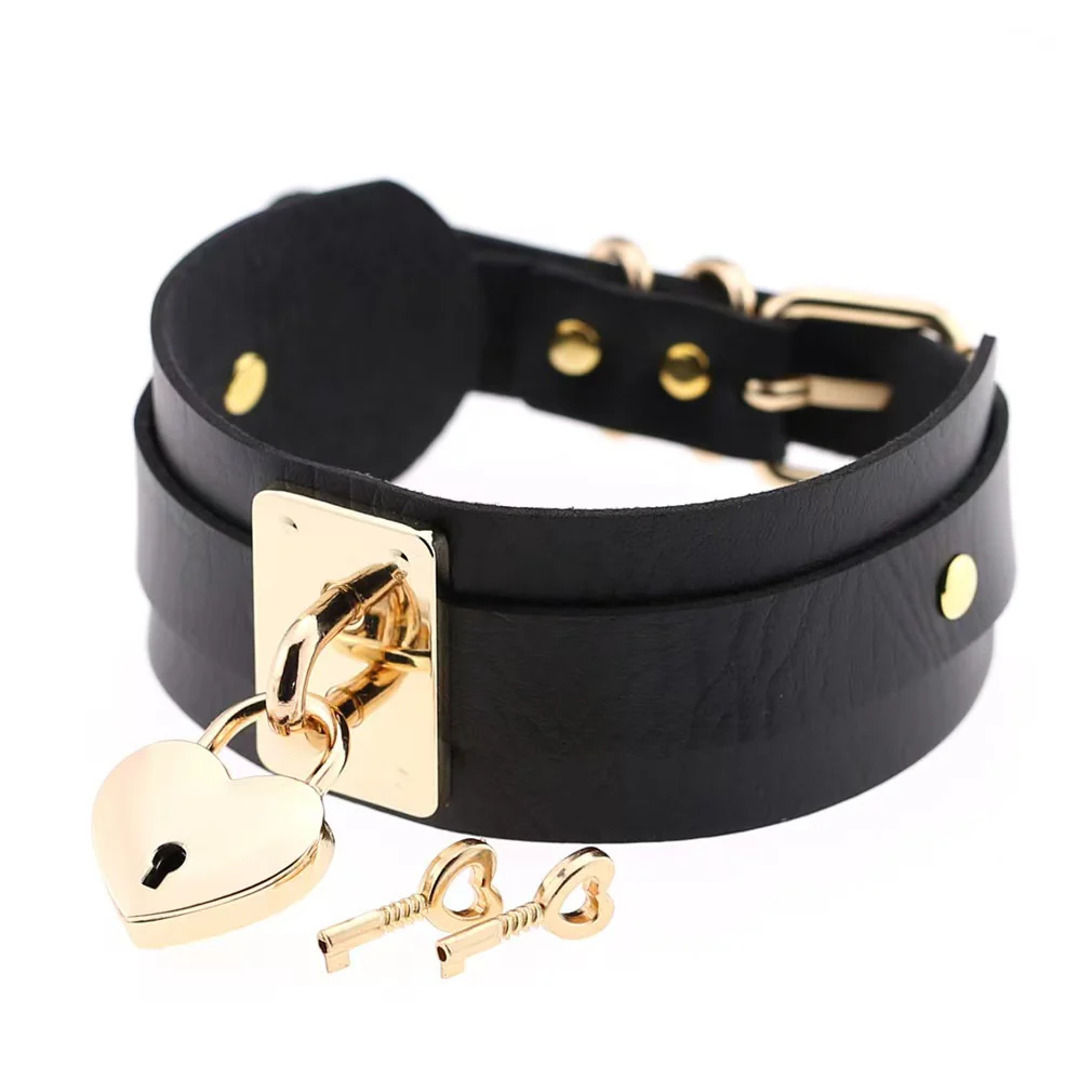 Sissy Choker w/ Heart Shaped Lock - Image 5