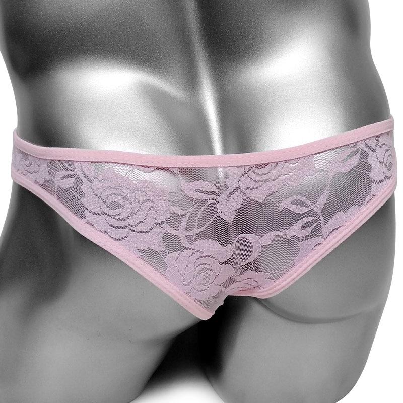 Transparent Lace Thong - Image 3