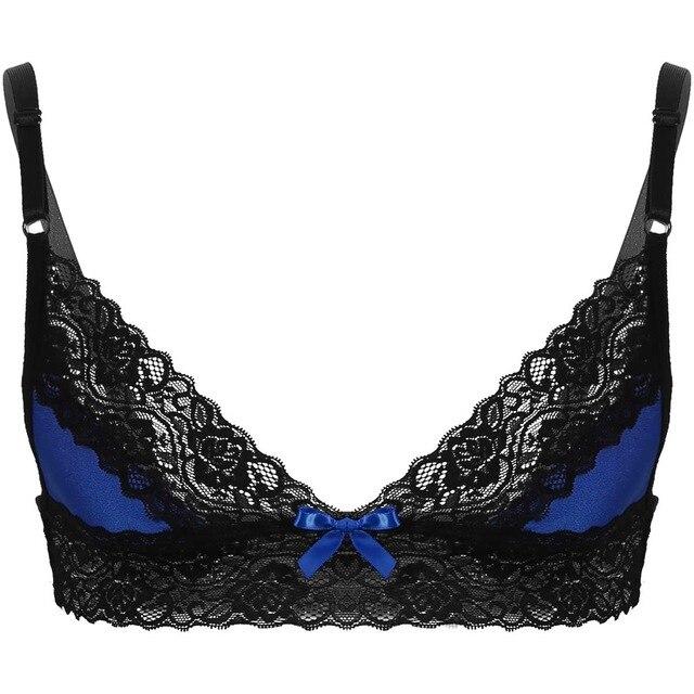 Sissy Lingerie Lace Bra - Image 3