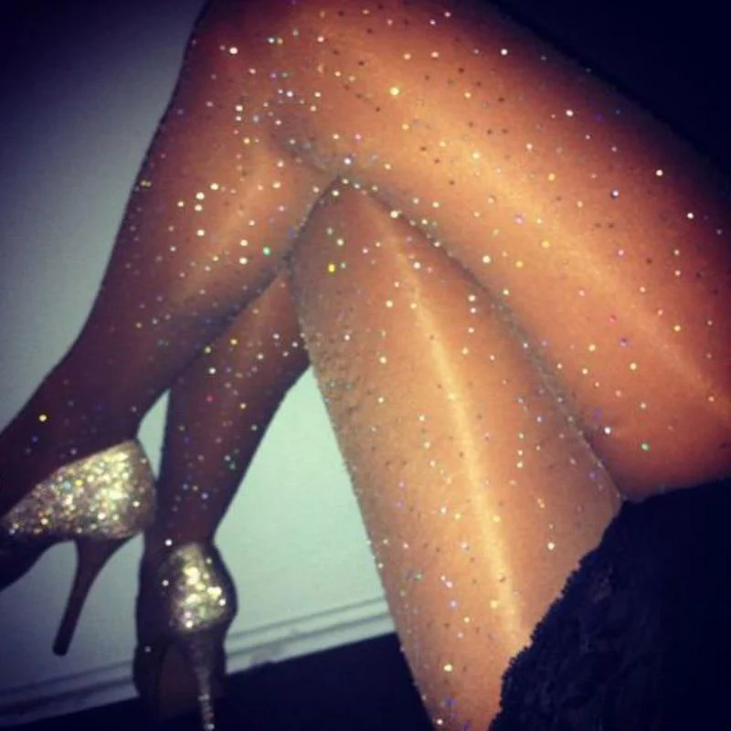 Sissy Night Out Rhinestone Pantyhose