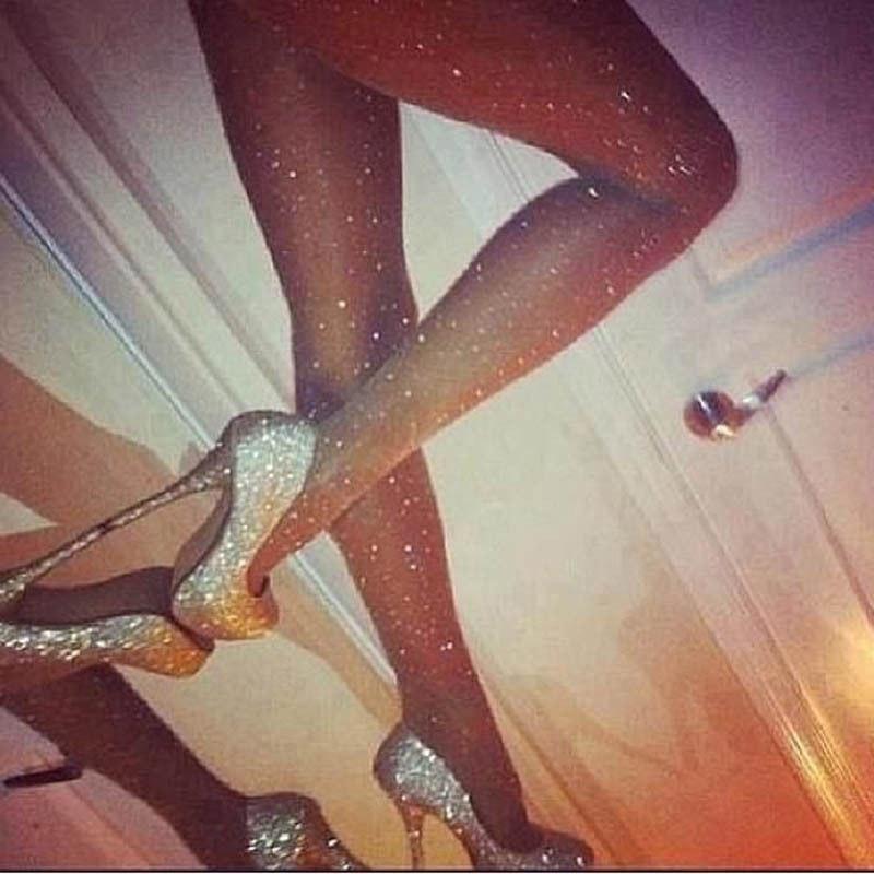 Sissy Night Out Rhinestone Pantyhose - Image 4