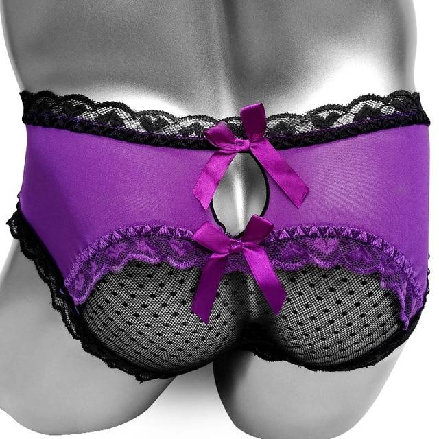 Ruffles Lace Edge Sissy Brief Panties - Image 8