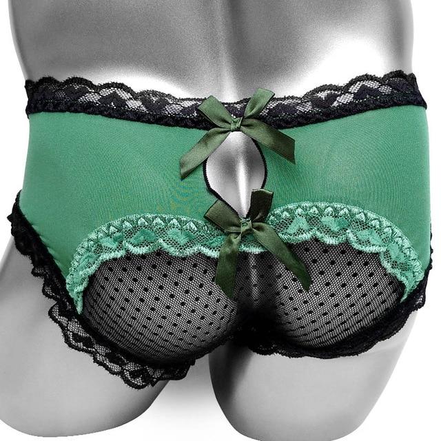 Ruffles Lace Edge Sissy Brief Panties - Image 9