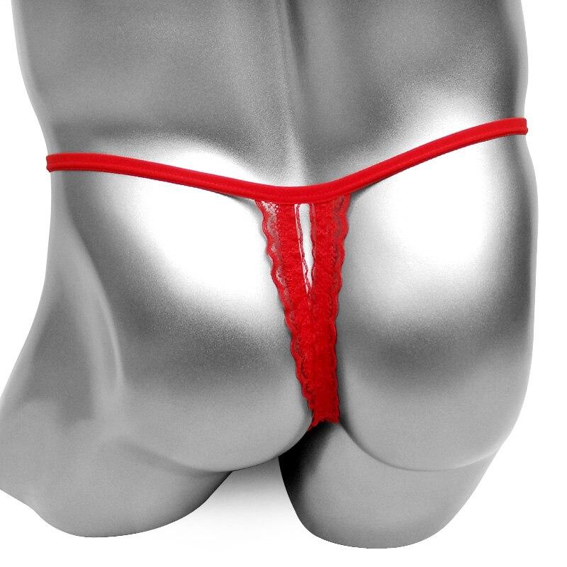 Lace Mens Enlargement Cockring Thong - Image 3