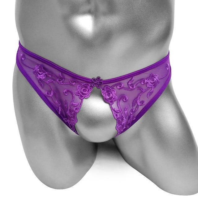 Sissy Panties Crotchless Thong - Image 5
