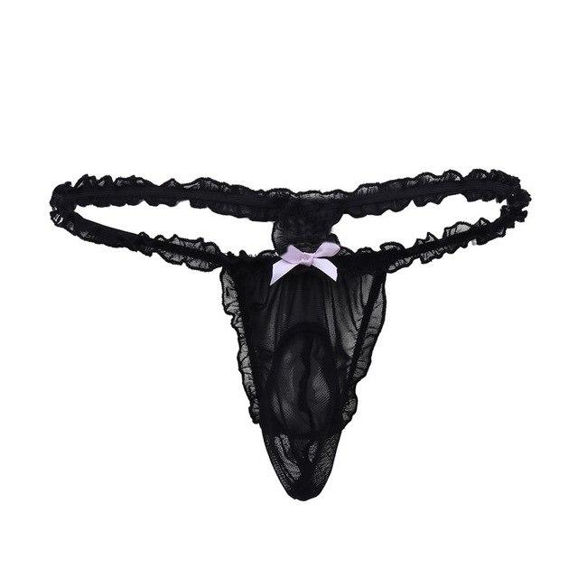 Sissy Panties Mesh G-String - Image 4