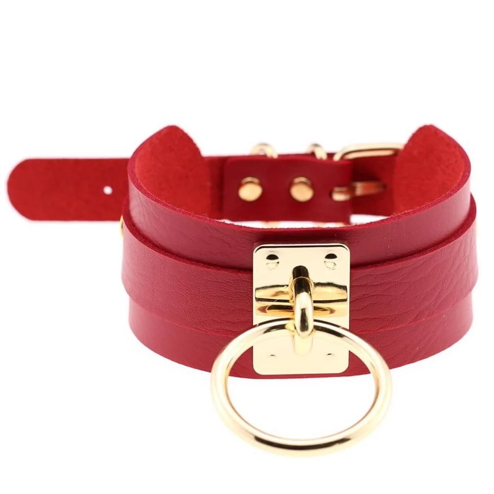 Sissy Slave Leather Choker - Image 3