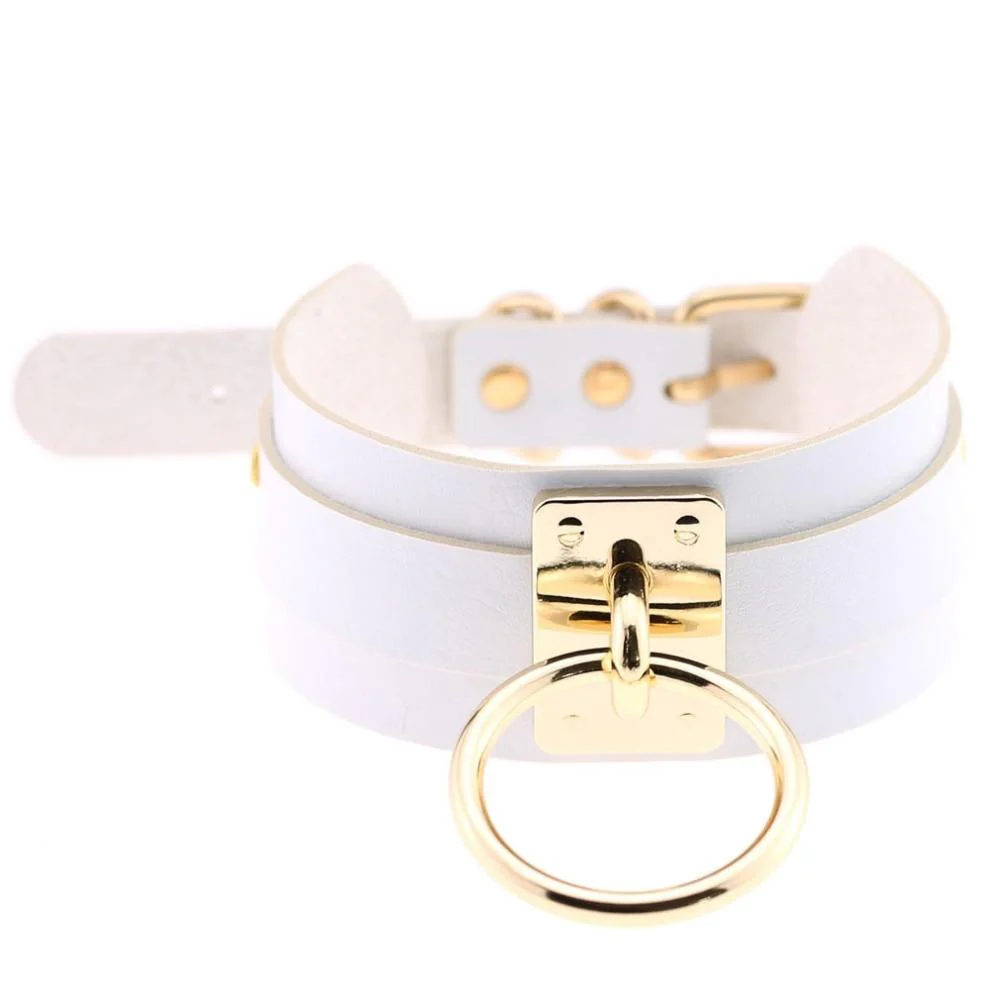 Sissy Slave Leather Choker - Image 5