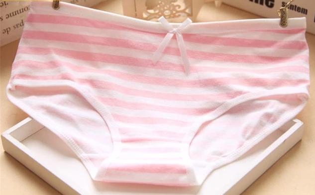 Sissy Striped Panties w/ Bow - Image 3