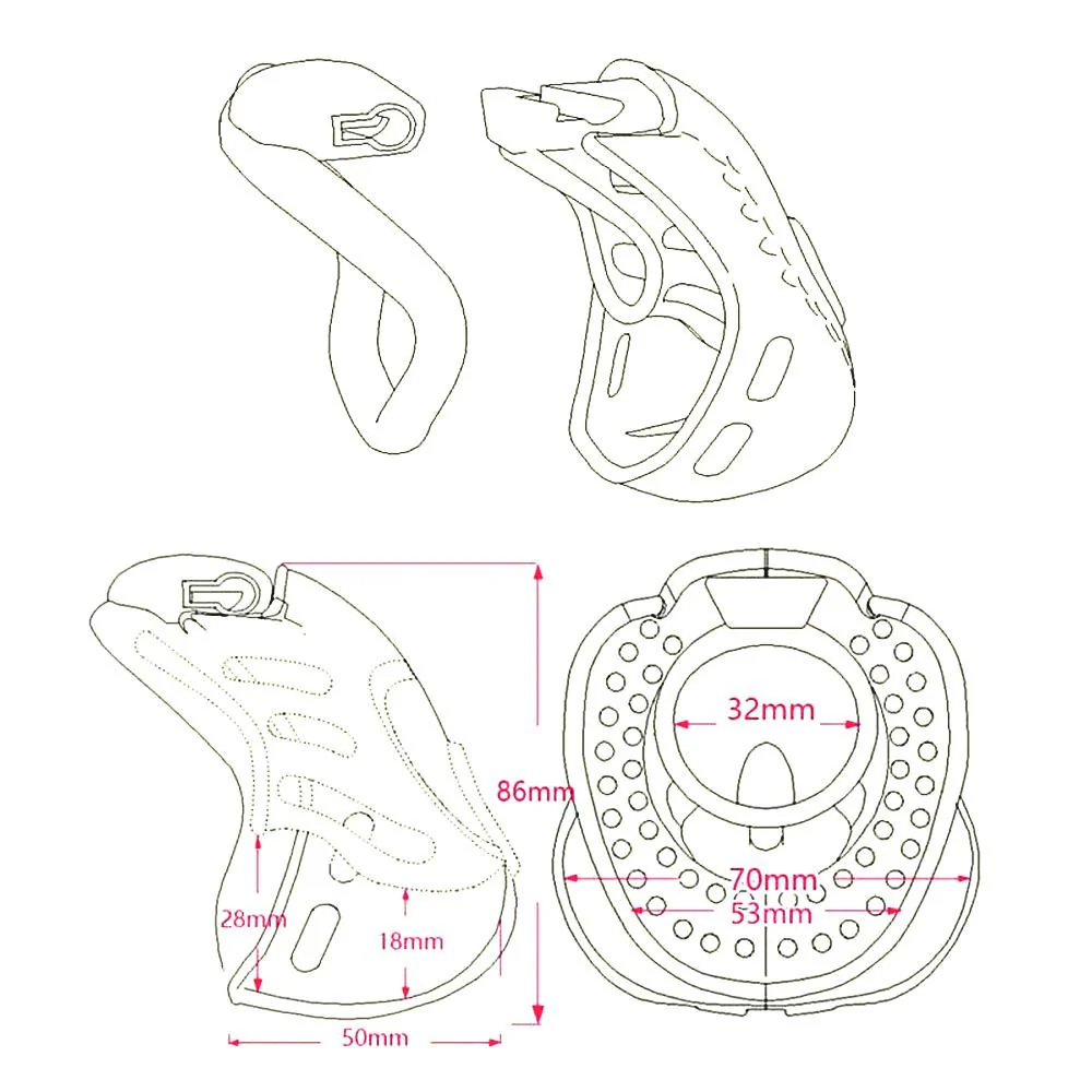 Sissy Wrangler Resin Cock Cage (all rings included) - Image 5