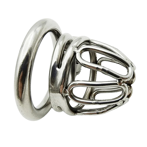 Small Stainless Steel Male Chastity Device - Image 2