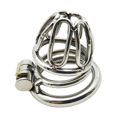 Small Stainless Steel Male Chastity Device - Image 3