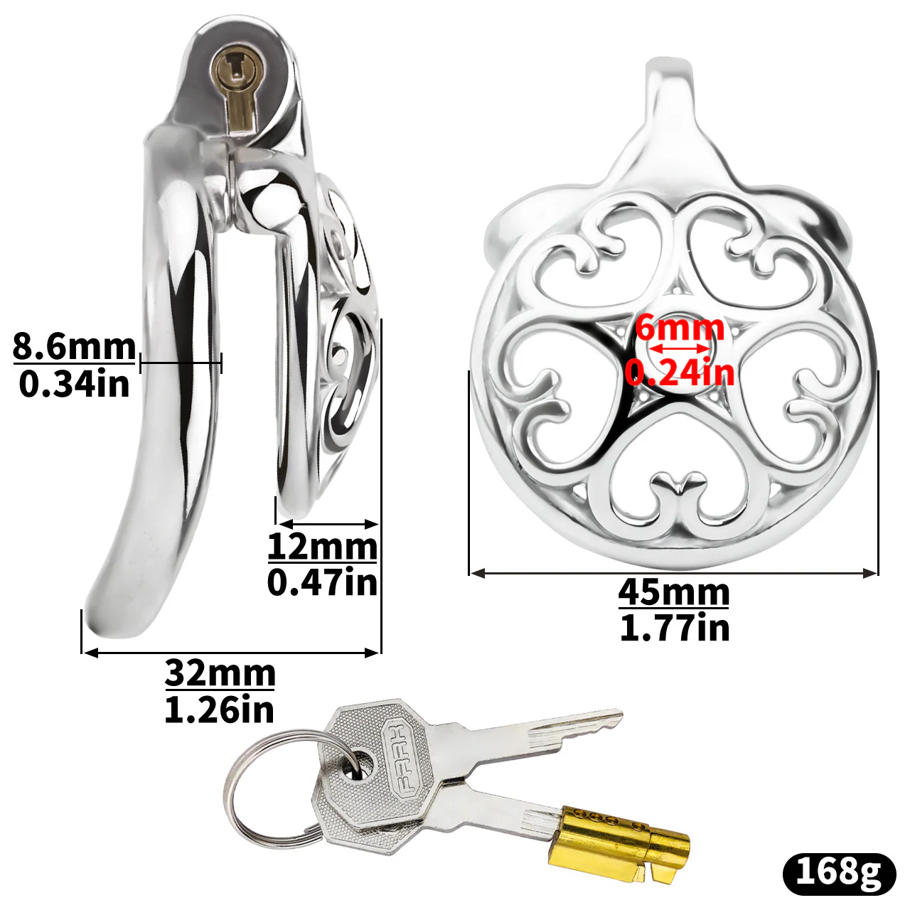 Small Steel Chastity Cage - Image 8