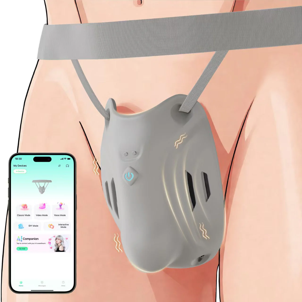 Smart Growth Lock – App-Controlled Chastity Belt - Image 6