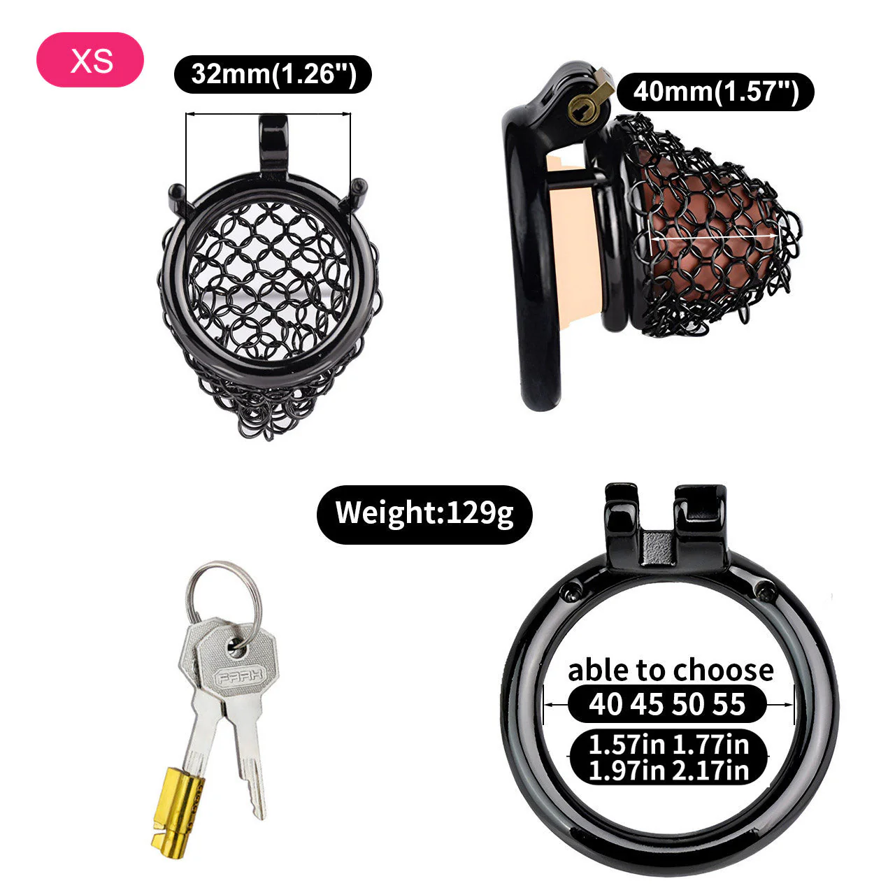 Soft Armor Chastity Cage - Image 3