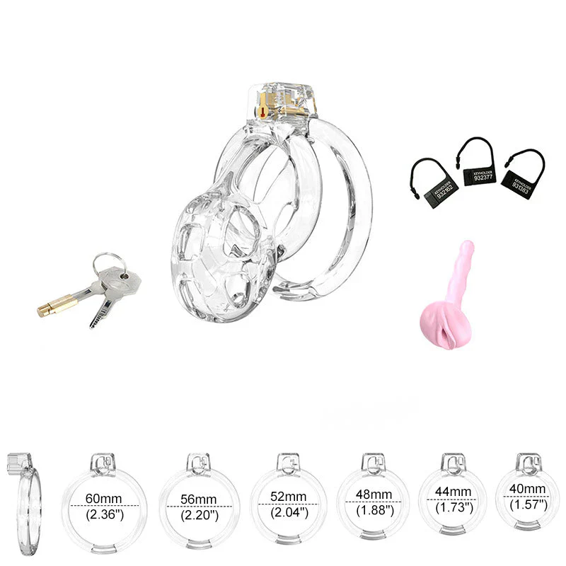 Soft  Cobra Chastity Cage Set - Image 4