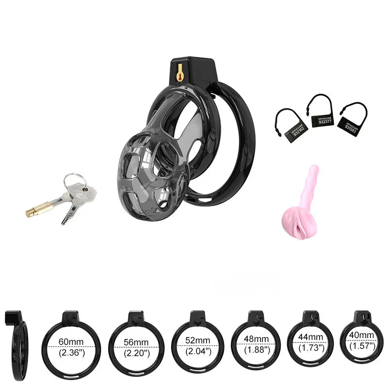 Soft  Cobra Chastity Cage Set - Image 5