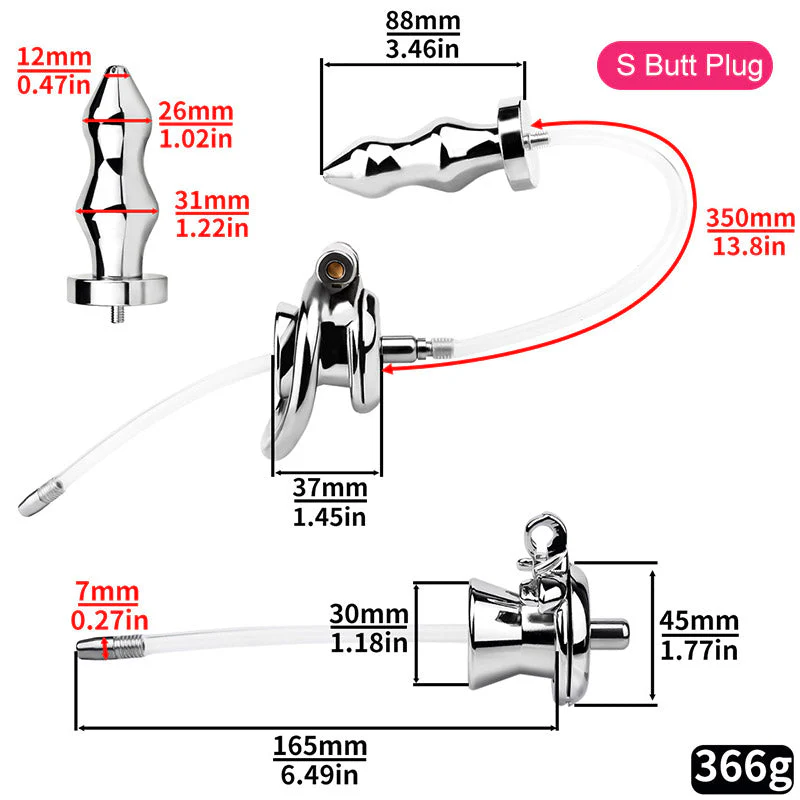Special Chastity Cage With Butt Plug - Image 3