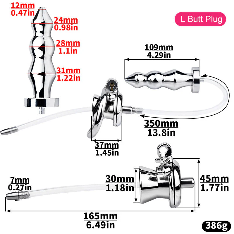 Special Chastity Cage With Butt Plug - Image 4