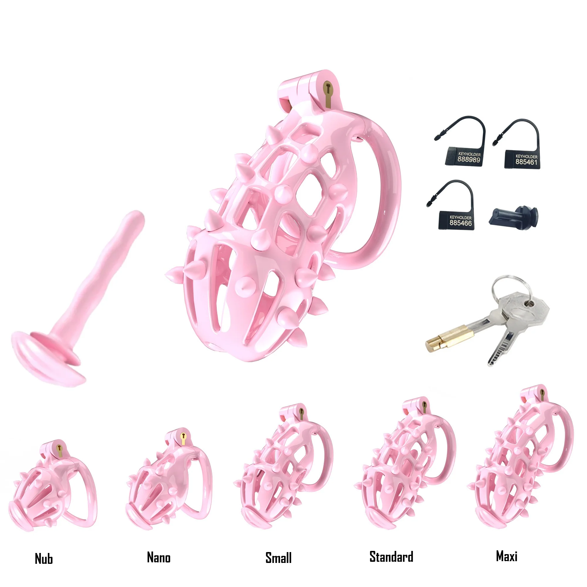 Spiked Flexi Chastity Cage - Image 11