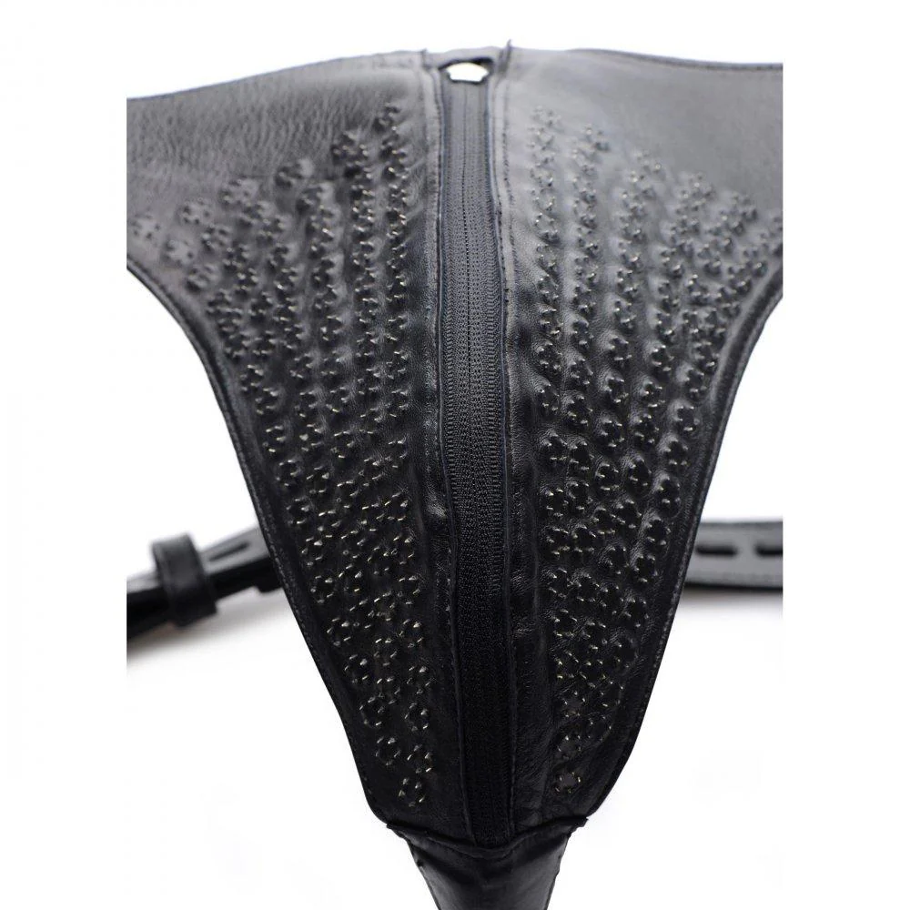 Spiked Leather Confinement Jockstrap - Image 3