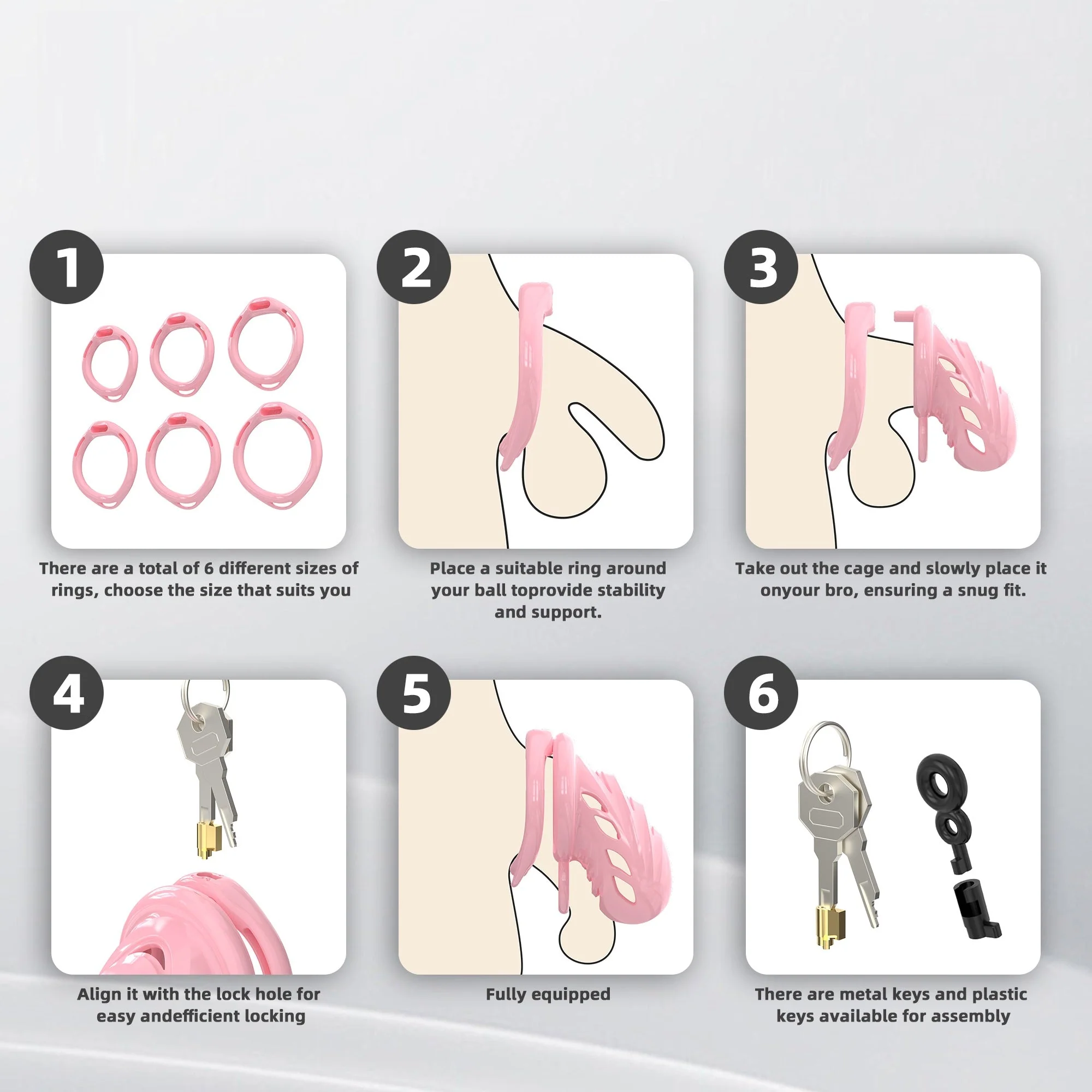 Spiked Soft Silicone Cock Cage - Image 3