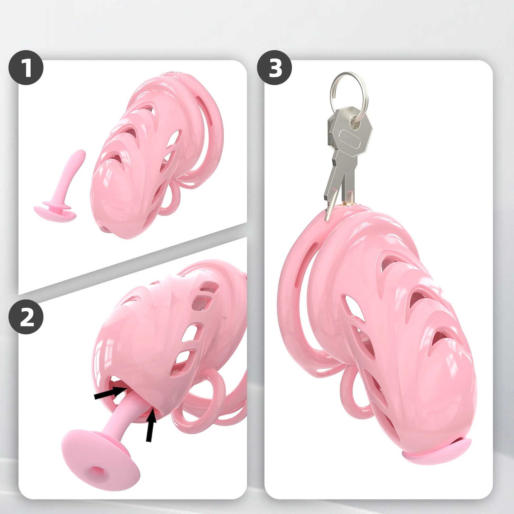 Spiked Soft Silicone Cock Cage - Image 8